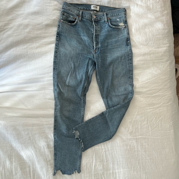 Agolde Nico High Rise Straight Leg Jeans - Picture 3 of 9
